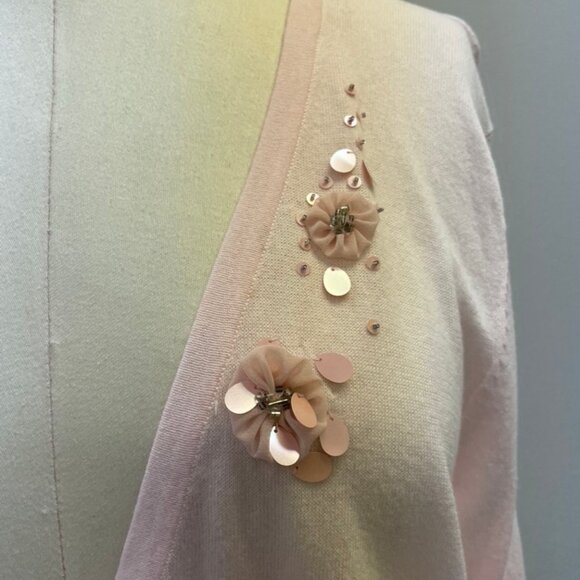 Pink Beaded Cardigan - Picture 3 of 4